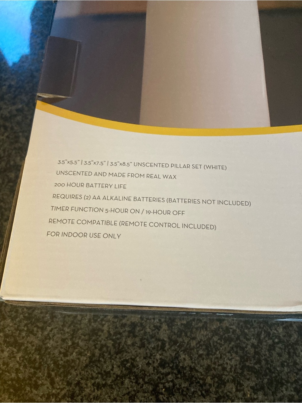 Luminara set of 3 candles. Batteries not included. New in box. - Picture 10 of 12